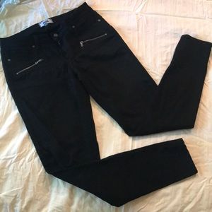 Paige denim black skinny jeans